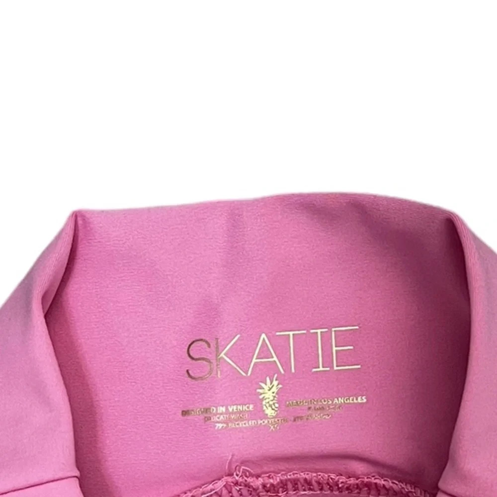 SKATIE Cece Pink High Waisted Yoga Pants Leggings - Picture 2 of 6